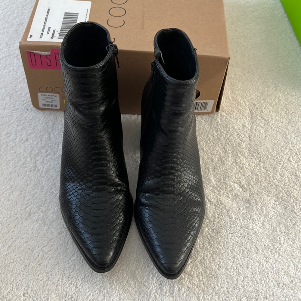 Free People Going West black booties